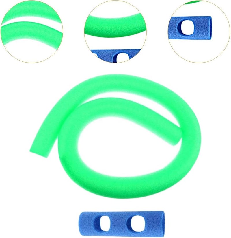 Green Blue Pool Noodles Flexible Swim Buoyancy Sticks Outdoor Water Game Toy - Image 4